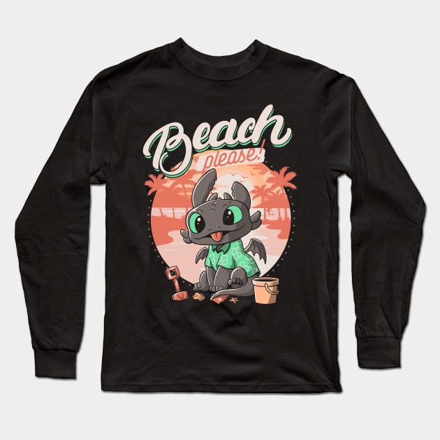 Summer Dragon Long Sleeve T-Shirt by eduely